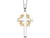 No Greater Love Cross Pendant Necklace in Sterling Silver with Chain