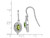 9/10 Carat (ctw) Peridot Dangle Earrings in Sterling Silver