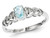 2/5 Carat (ctw) Aquamarine Heart Promise Ring in Sterling Silver - 68QGG0023AQ-6