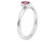 Pink Tourmaline Ring 2/5 Carat (ctw) in Sterling Silver - 68QGG0443PT-6