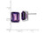 Large 10.2 Carat (ctw) Amethyst Solitaire Emerald-Cut Earrings