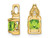 9/10 Carat (ctw) Natural Cushion-Cut Peridot Pendant Necklace in 14K Yellow Gold with Chain