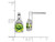 2.50 Carat (ctw) Natural Peridot Earrings in 14K White Gold