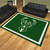7.25' x 9.75' Green and White NBA Milwaukee Plush Non-Skid Area Rug