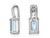Sterling Silver Aquamarine Pendant Necklace with Chain (2/5 Carat)