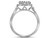 1.00 Carat (ctw H-I, I1-I2) Diamond Cluster Engagement Ring Bridal Wedding Set in 14K White Gold
