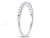 Diamond Wedding Band and Anniversary Ring 1/4 Carat (ctw H-I  I1-I2) in 14K White Gold