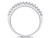 Diamond Wedding Band and Anniversary Ring 1/4 Carat (ctw H-I  I1-I2) in 14K White Gold