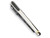 Mens Chisel Black Carbon Fiber Tie Bar in Stainless Steel with 18K Gold Accent