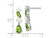 2.45 Carat (ctw) Opal and Peridot Dangle Drop Earrings in 14K White Gold
