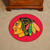 27" Red and Green NHL Blackhawks Puck Mat Round Area Rug