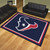 8' x 10' Navy Blue and Red NFL Houston Texans Plush Non-Skid Area Rug