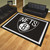 7.25' x 9.75' Black and White NBA Brooklyn Nets Plush Non-Skid Area Rug