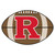 20.5" x 32.5" Brown and Red NCAA Rutgers University Scarlet Knights Football Area Rug