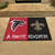 33.75" x 42.5" Red and Black NFL Falcons and Saints House Divided Mat Area Rug
