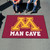 59.5" x 94.5" Red and Yellow NCAA University of Minnesota Golden Gophers Outdoor Tailgater Area Rug