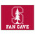 33.75" x 42.5" White and Red NCAA Cardinal Fan Cave All-Star Rectangular Mat Area Rug