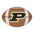 20.5" x 32.5" Brown and Black NCAA Purdue University Boilermakers Football Shaped Mat Area Rug