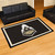 59.5" x 88" Black NCAA Purdue University Boilermakers Non-Skid Area Rug
