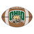 20.5" x 32.5" Brown and Green NCAA Ohio University Bobcats Football Mat
