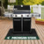 26" x 42" Black and White NCAA Spartans Grill Mat Tailgate Accessory