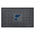 19.5" x 31.25" Black NHL St. Louis Blues 3-D Team Medallion Doormat