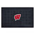 19.5" x 31.25" Black and Red NCAA University of Wisconsin Badgers Outdoor Door Mat