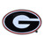 Set of 2 Black NCAA University of Georgia Bulldogs Emblem Stick-on Car Decals 2" x 3"