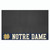 26" x 42" Black and White NCAA Notre Dame Fighting Irish Grill Mat Tailgate Accessory