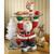 Santa Claus Sculptural Glass-Topped Christmas Table - 21.25"