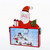 12" Red Santa and Snowman Advent Calendar Drawer Christmas Decor