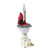 6.5" Red Cardinal and Holly Christmas Bubble Night Light