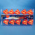Set of 10 Red and Yellow Superman Novelty Christmas Lights - Green Wire