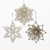Pack of 36 Seasons of Elegance Platinum Glitter Snowflake Christmas Ornaments 3"