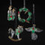 Pack of 12 Holly Design Angel, Candle, Wreath & Horse Glass Christmas Ornaments