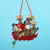 12 Moose Family of 4 in Fishing Boat Christmas Ornaments for Personalization