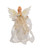 Lighted Angel Christmas Tree Topper - 12" - Off-White and Gold - Clear Lights