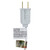 10ct Red, White and Blue LED Edison Style Lights, 9ft White Wire
