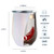 5.25" White Stainless Steel Unicorlust Wine Tumbler