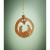 2.5" Tan Brown Round Nativity Hanging Christmas Ornament