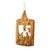 3.5" Brown Holiday Collections Wooden Nativity Christmas Hanging Ornament