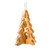 3" Brown Wooden 3D Nativity Tree Hanging Ornament