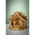 6" Brown Wooden Nativity Grotto with Silhouette  Figures Ornament