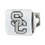 4" x 3.25" Silver and Black NCAA University of Southern California Hitch Cover Automotive Accessory