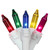 Set of 100 Multi-Color Mini Icicle Christmas Lights 3" Spacing - White Wire
