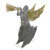 46" Silver and Gold Lighted 3-D Glittered Angel Christmas Outdoor Decoration - Clear Lights