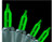 140-Count Green Ever Glow Mini Christmas Light Set, 34.75 ft Green Wire