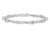 4.40 Carat (ctw) Swiss Blue Topaz Infinity Link Bracelet in Sterling Silver (7.00 Inches)