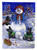 Caroline's Treasures PPP3184GF Scottie Christmas Snowman Flag Garden Size , Small, multicolor