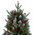7ft Pre-Lit Frosted Mixed Berry Pine Artificial Christmas Tree - Clear Lights